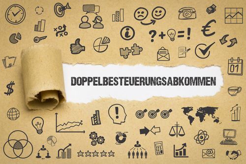Schriftzug Doppelbesteuerungsabkommen